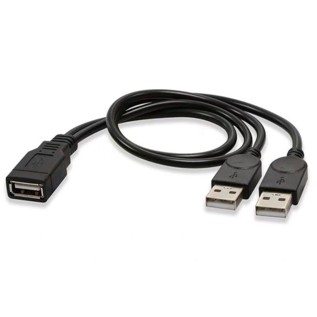 USB 2.0 2-in-1 توسیعی USB ڈیٹا کیبل